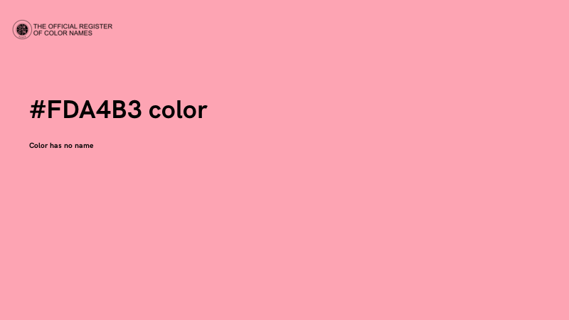 #FDA4B3 color image