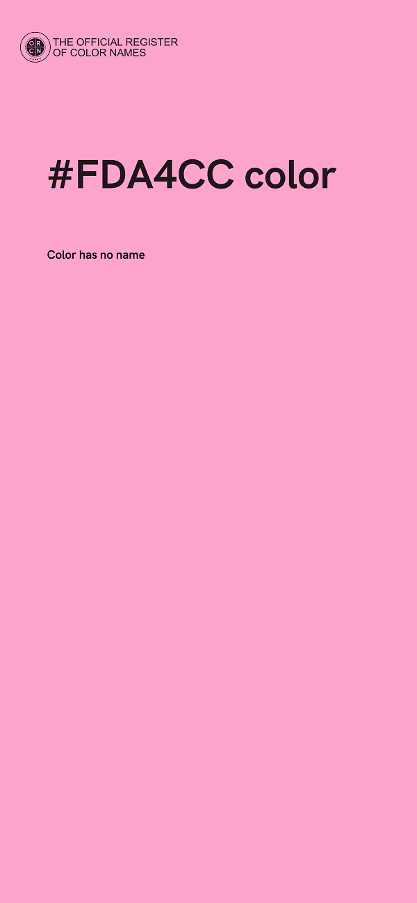 #FDA4CC color image