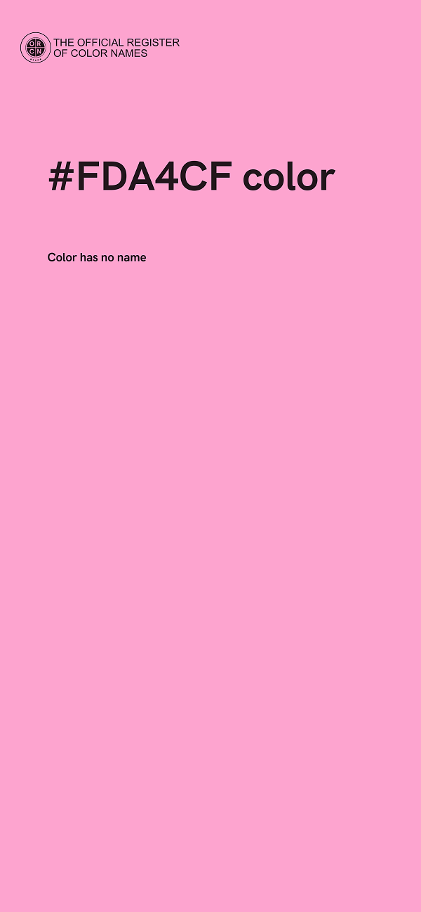 #FDA4CF color image