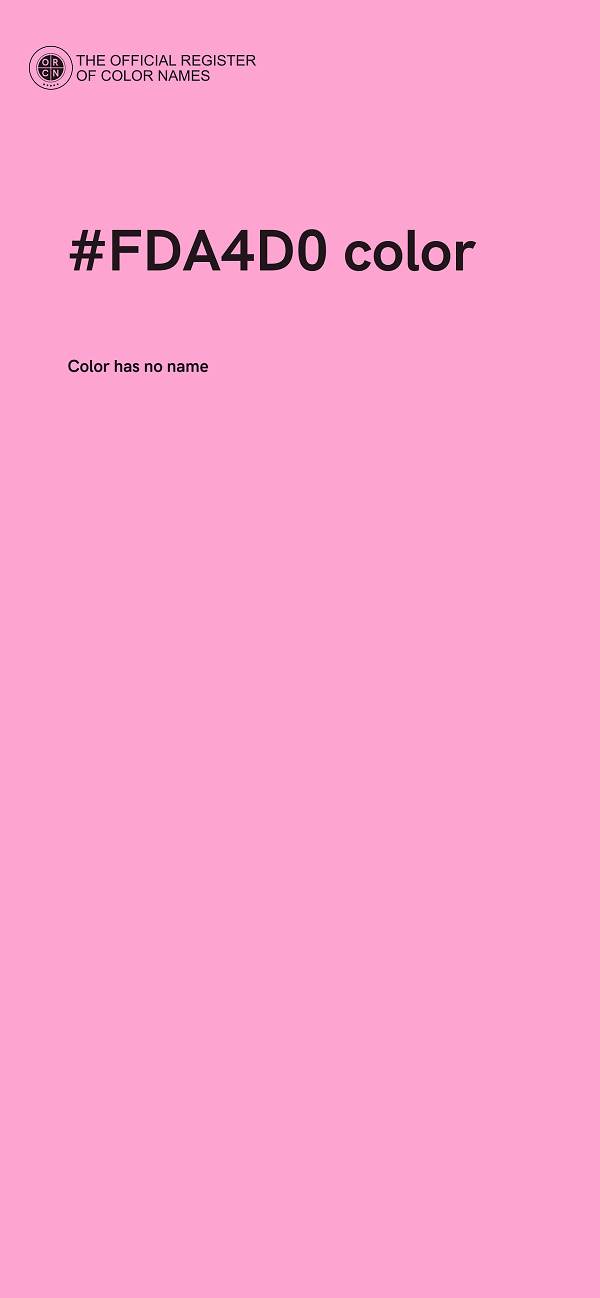 #FDA4D0 color image
