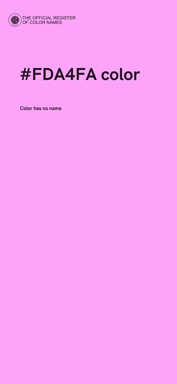 #FDA4FA color image