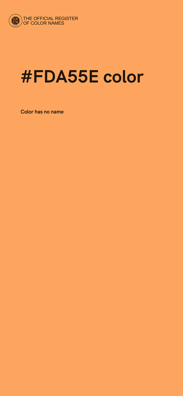 #FDA55E color image