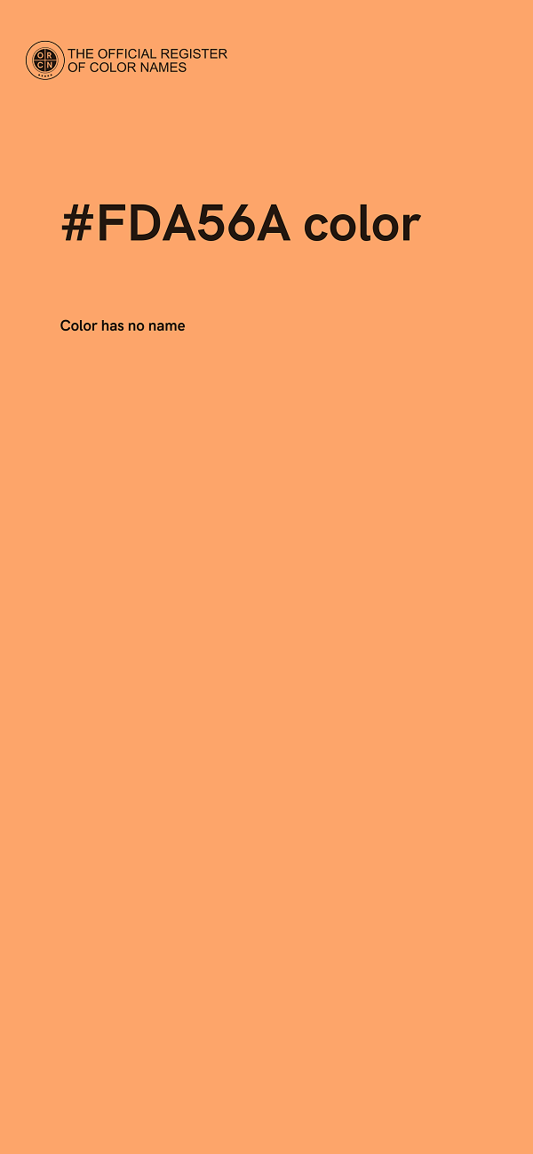 #FDA56A color image