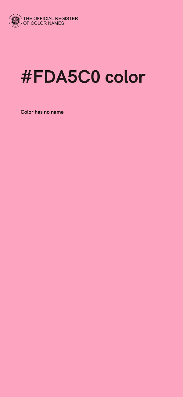 #FDA5C0 color image