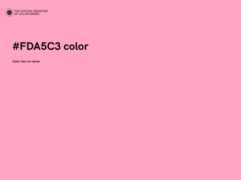 #FDA5C3 color image