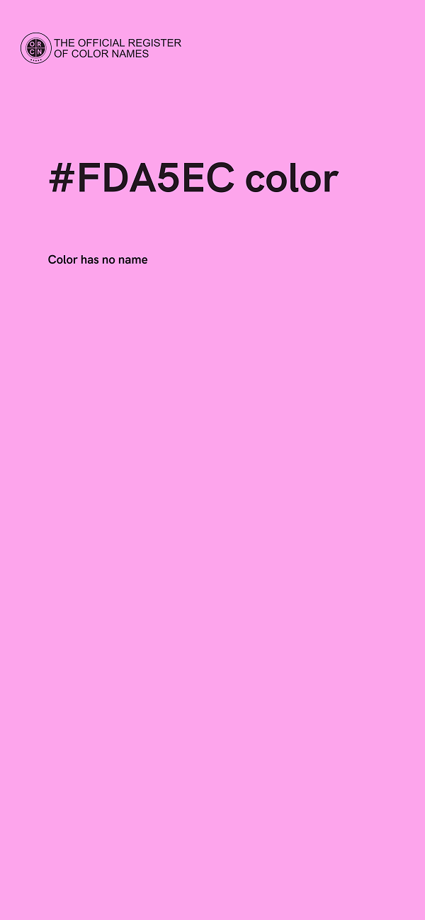 #FDA5EC color image
