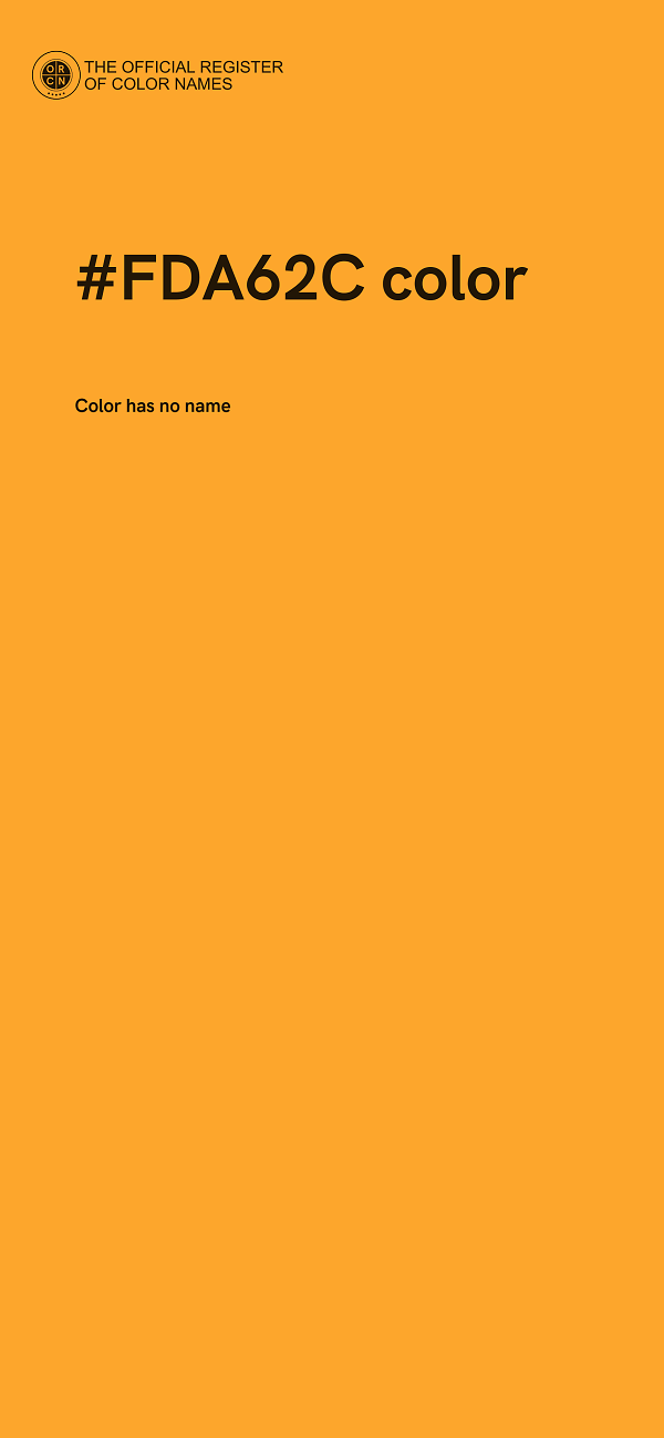 #FDA62C color image