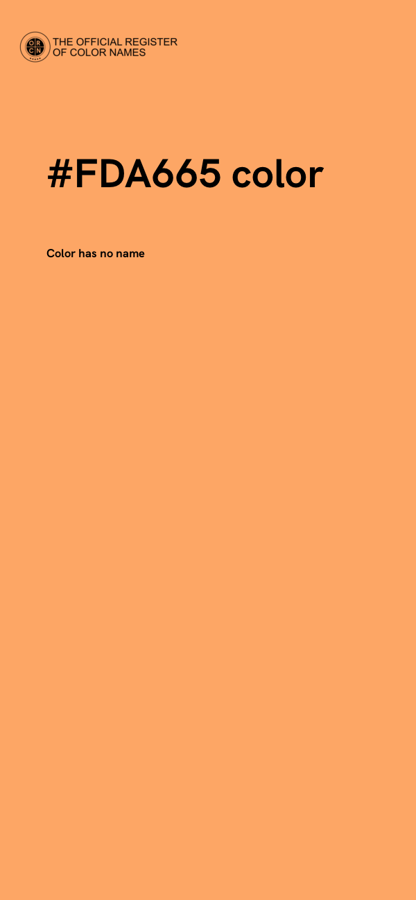 #FDA665 color image