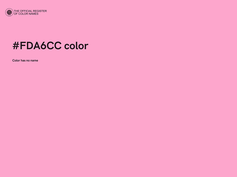 #FDA6CC color image