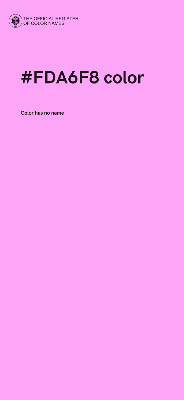 #FDA6F8 color image