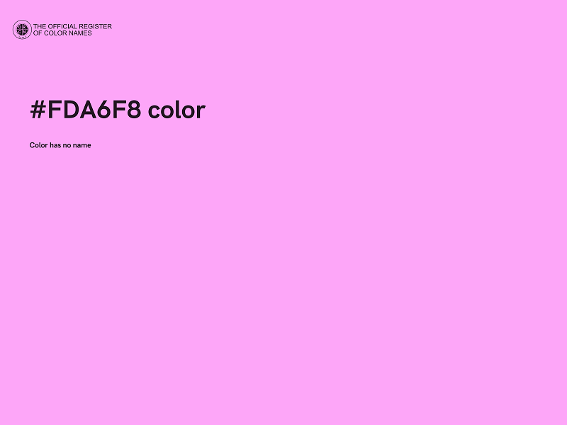 #FDA6F8 color image