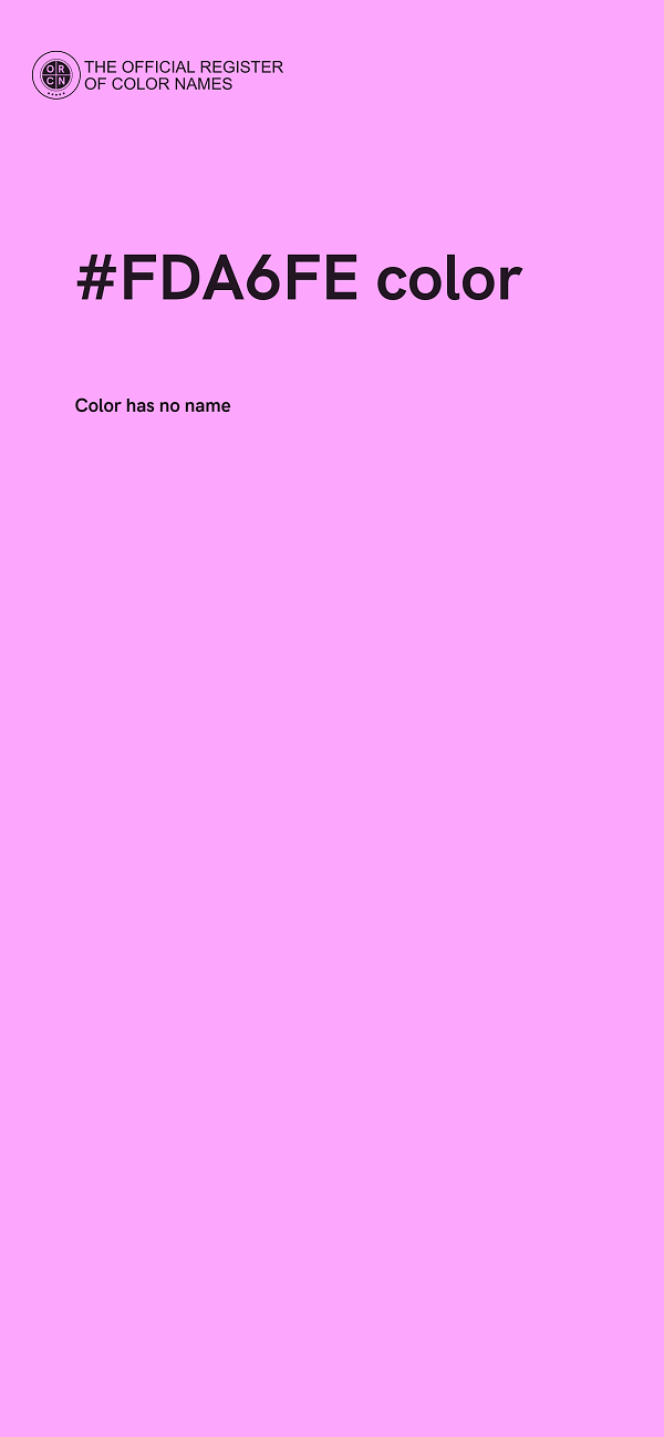 #FDA6FE color image