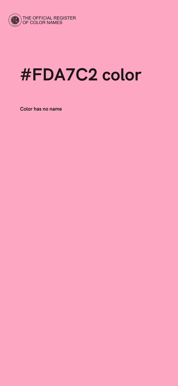 #FDA7C2 color image