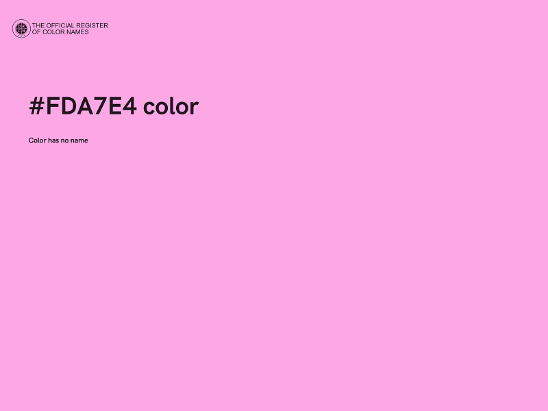 #FDA7E4 color image