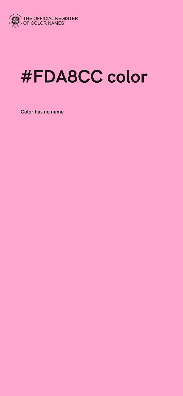 #FDA8CC color image
