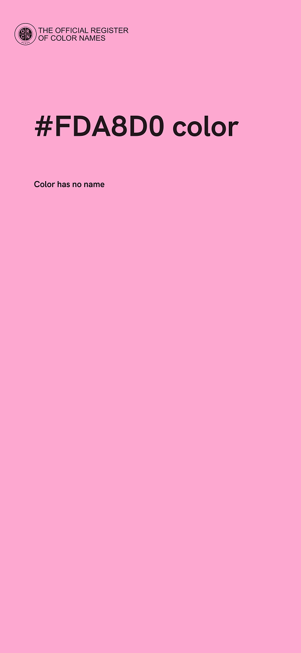 #FDA8D0 color image