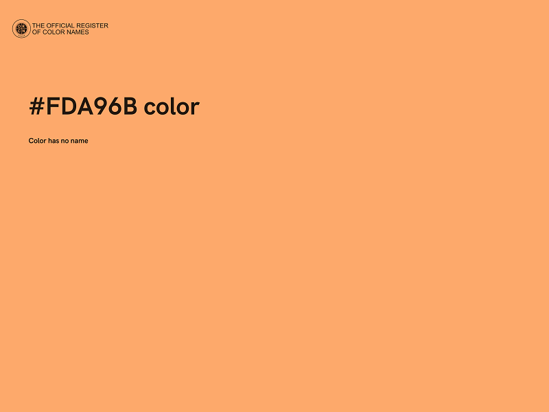#FDA96B color image