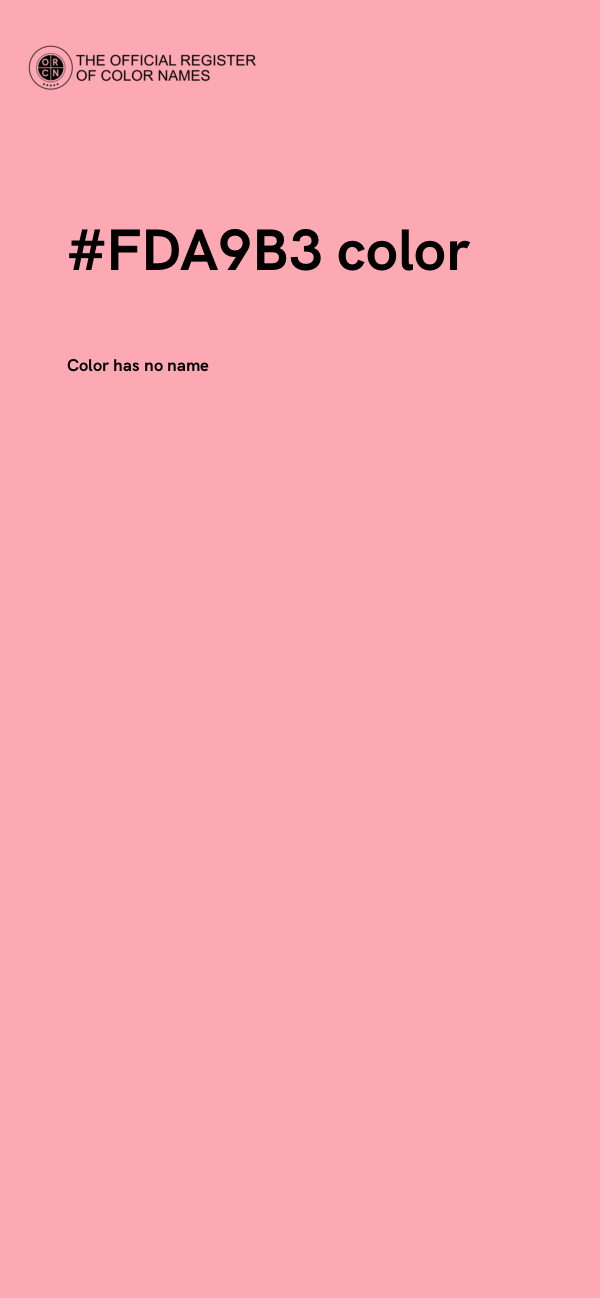 #FDA9B3 color image