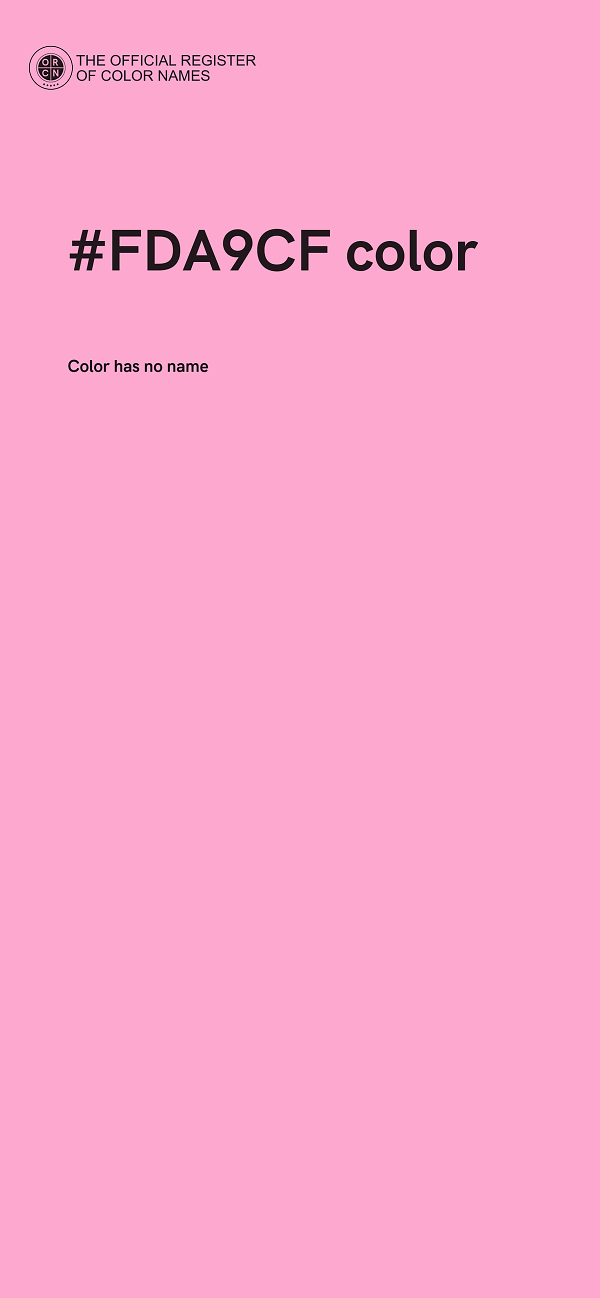 #FDA9CF color image