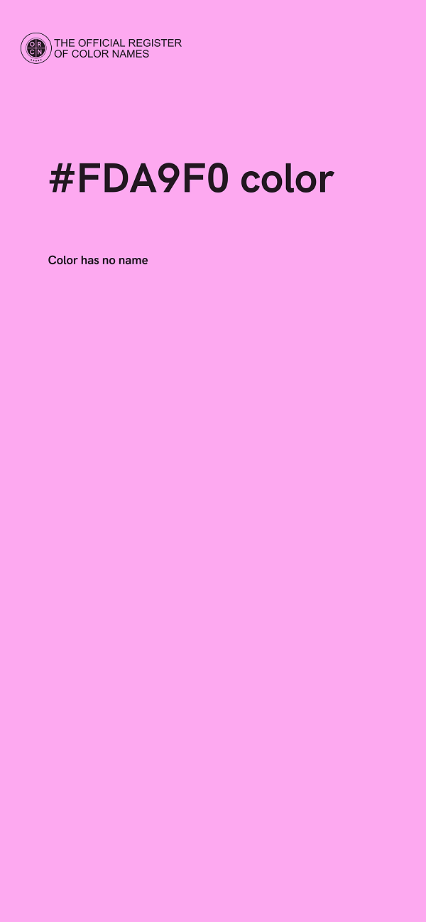 #FDA9F0 color image