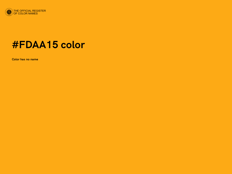 #FDAA15 color image