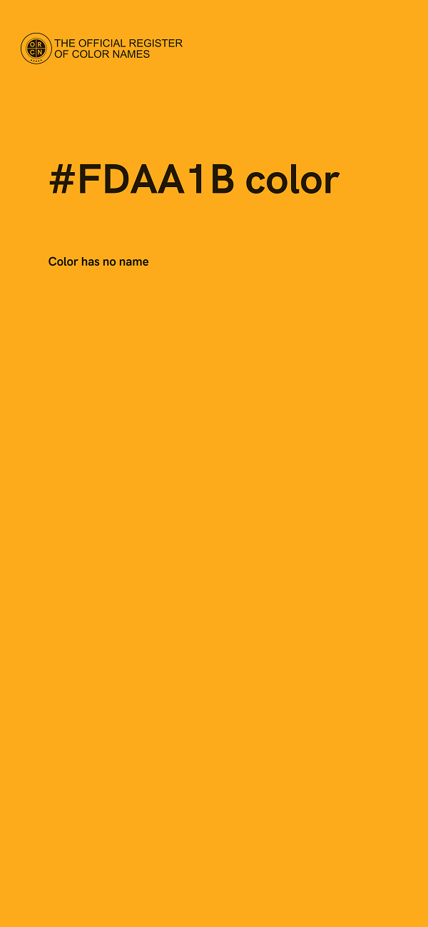 #FDAA1B color image