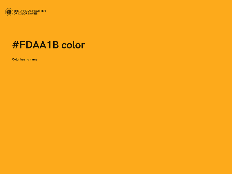 #FDAA1B color image