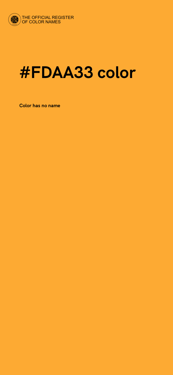 #FDAA33 color image