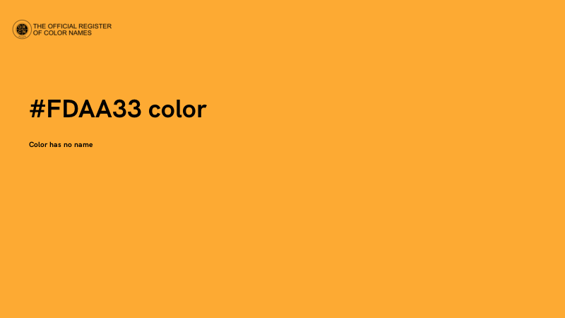 #FDAA33 color image