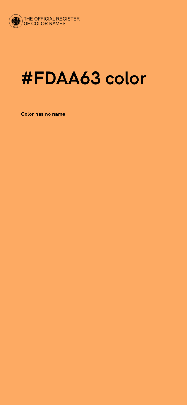 #FDAA63 color image