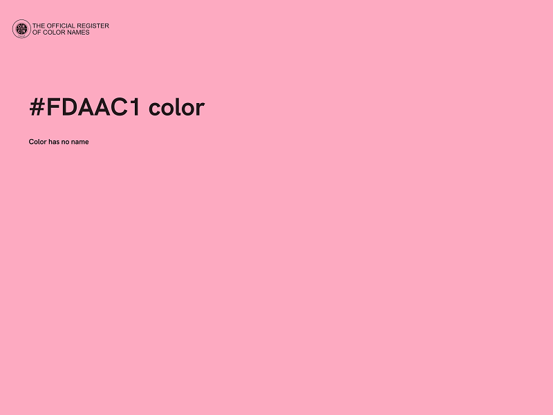 #FDAAC1 color image
