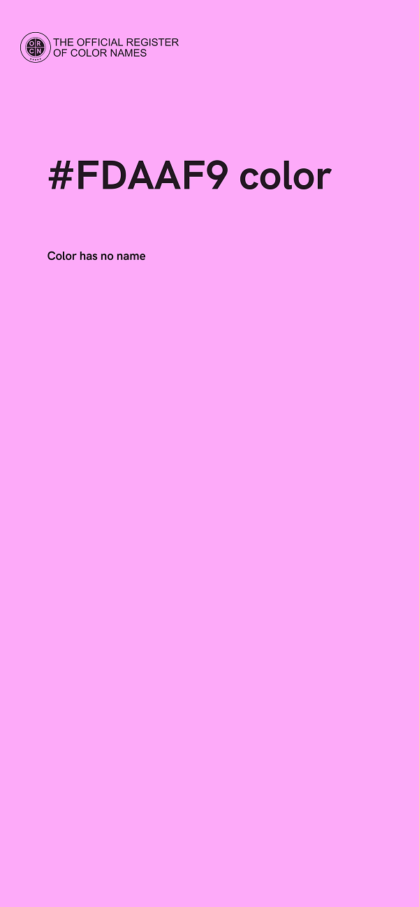 #FDAAF9 color image