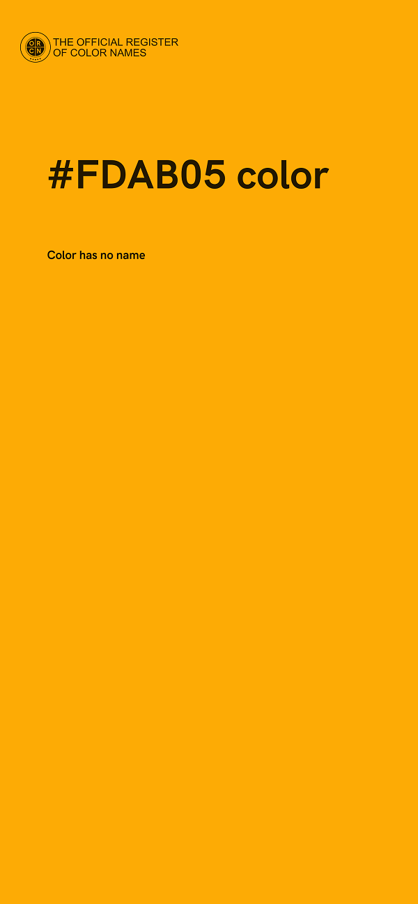 #FDAB05 color image