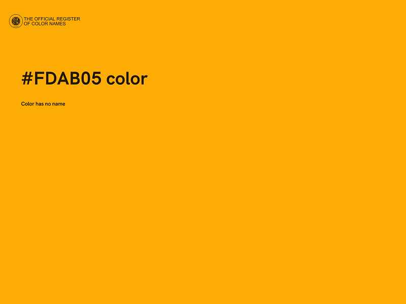 #FDAB05 color image