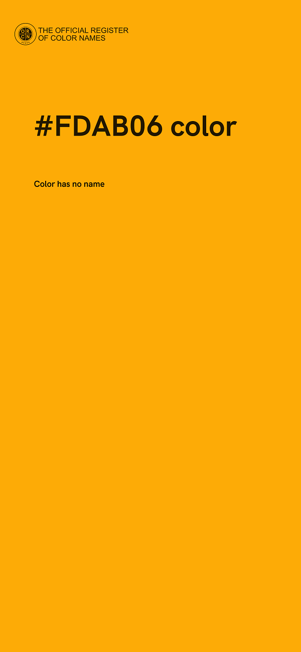 #FDAB06 color image