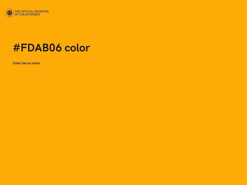 #FDAB06 color image