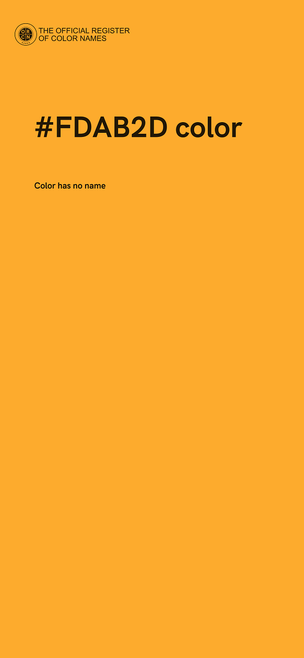 #FDAB2D color image
