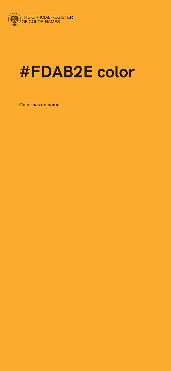 #FDAB2E color image