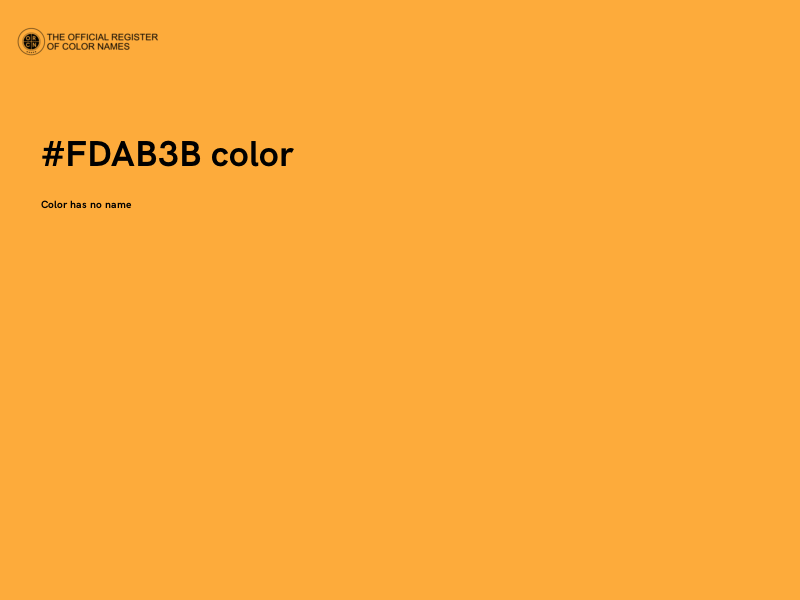 #FDAB3B color image