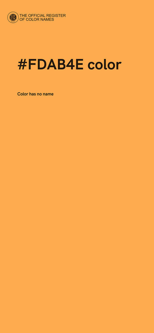 #FDAB4E color image