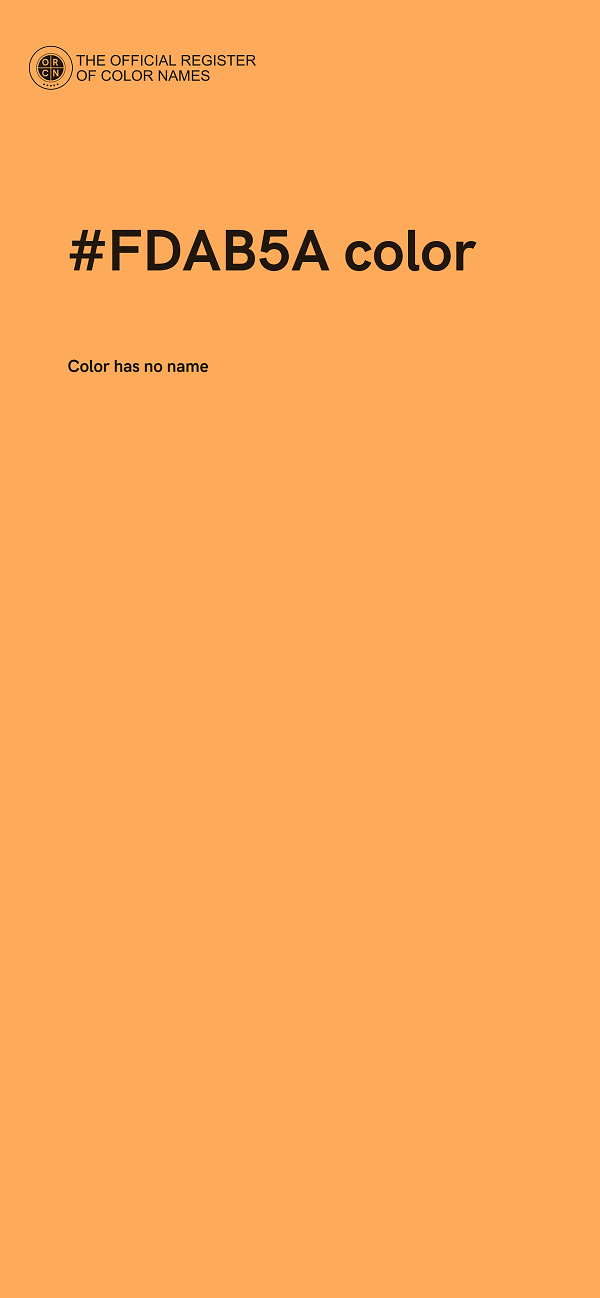 #FDAB5A color image