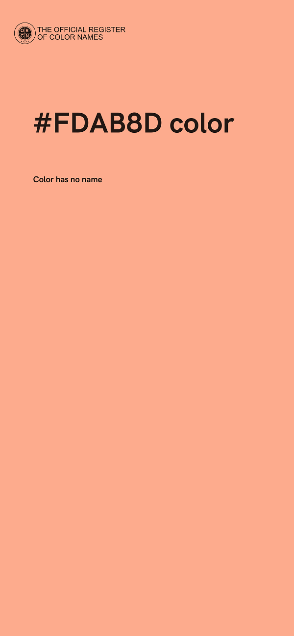 #FDAB8D color image