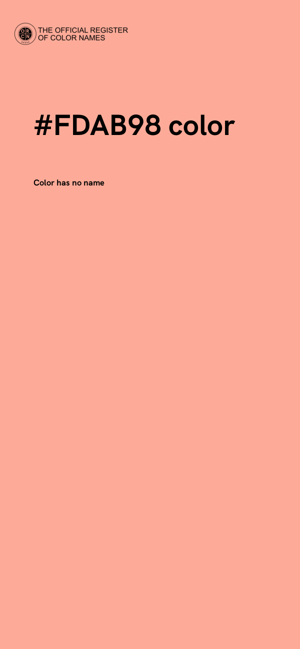 #FDAB98 color image