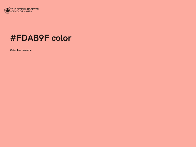 #FDAB9F color image