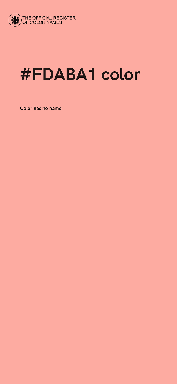 #FDABA1 color image