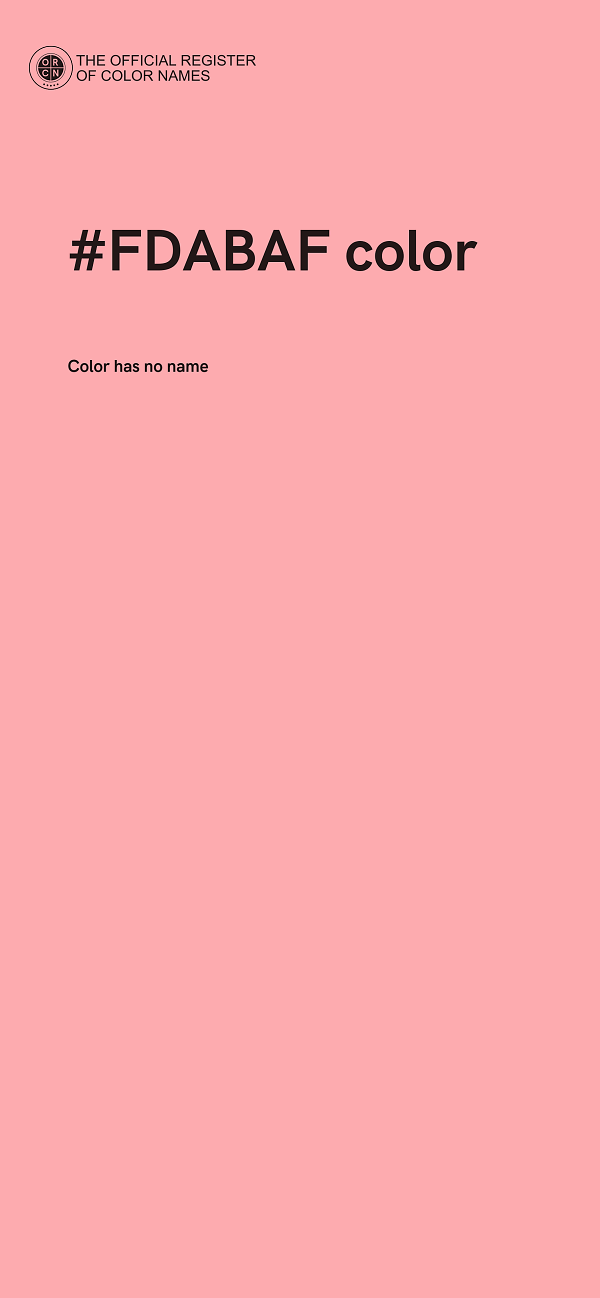 #FDABAF color image