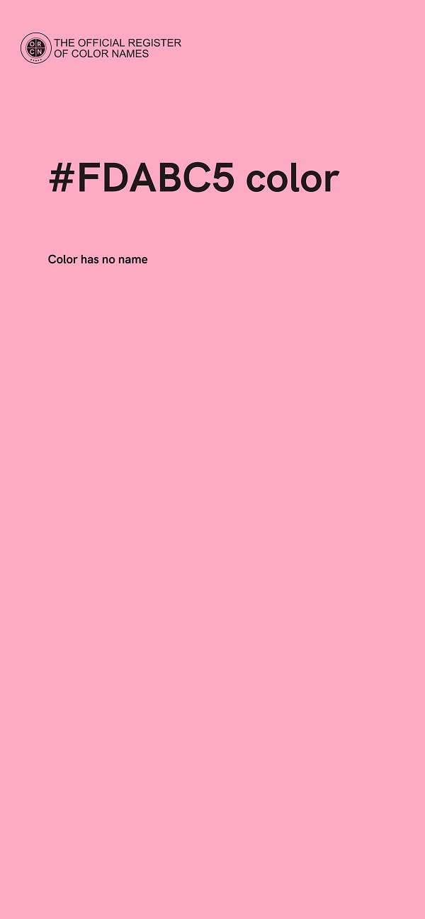 #FDABC5 color image