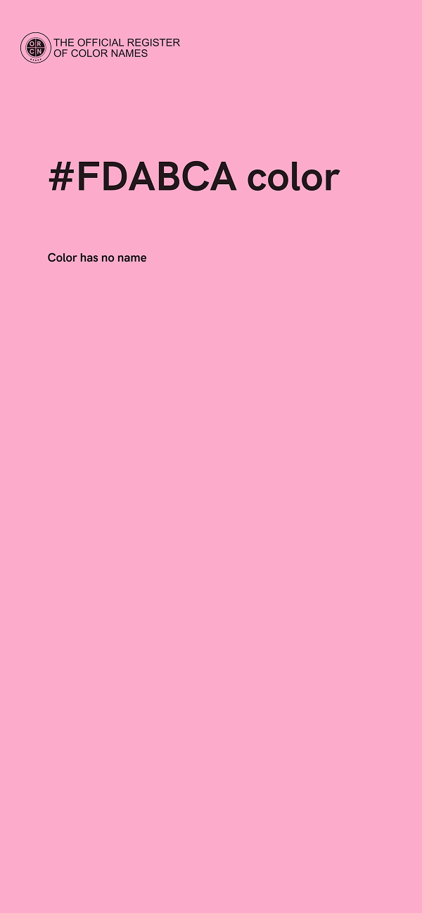 #FDABCA color image