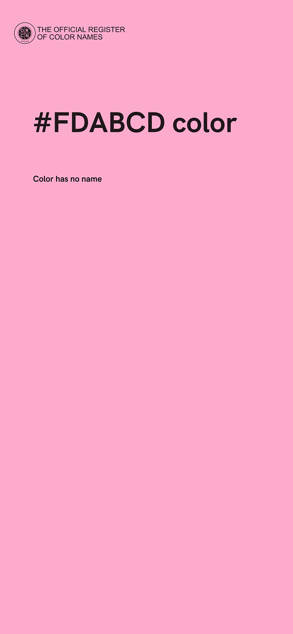 #FDABCD color image