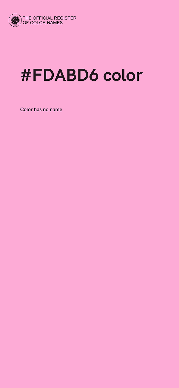 #FDABD6 color image